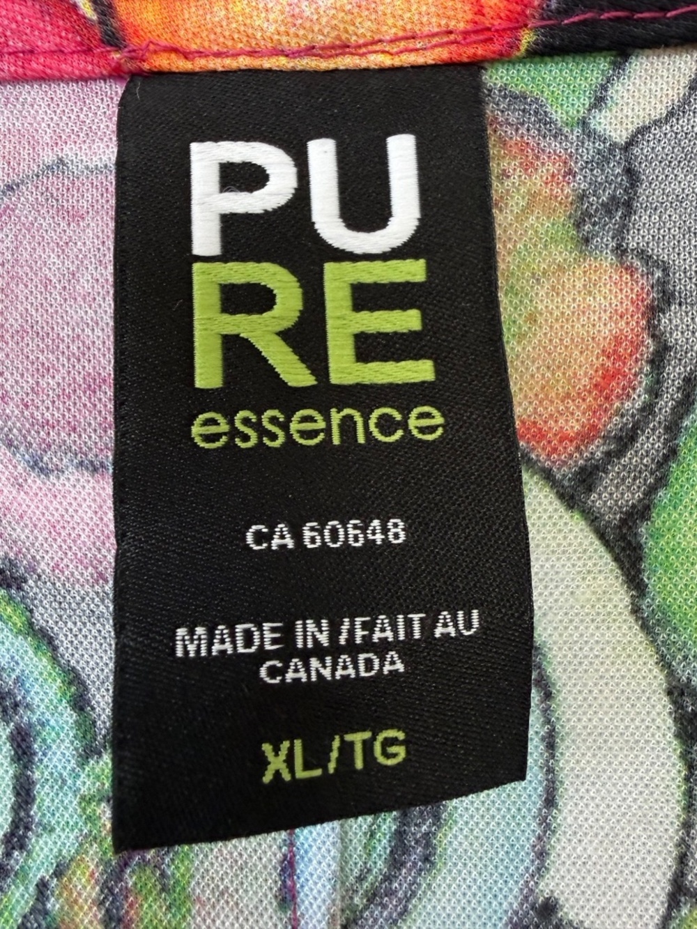 Pure Essence Colourful Abstract Dress XL Made in Canada Artsy Boutique Style - Picture 3 of 8
